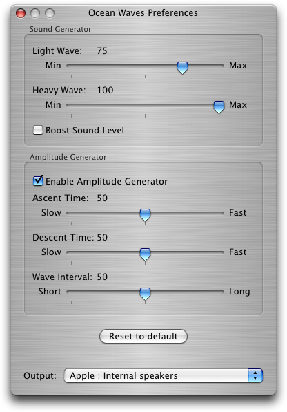ocean waves prefs screenshot